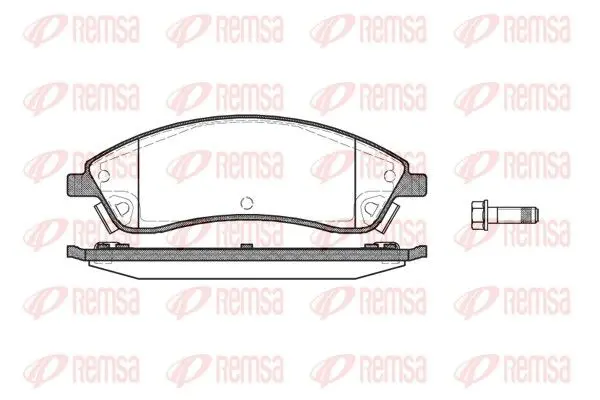 REMSA 108608 Комплект тормозных колодок