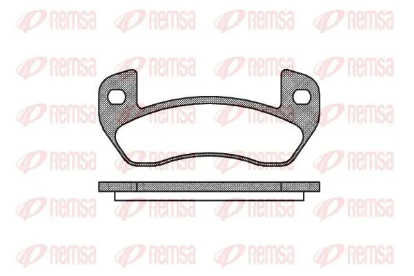 REMSA 115200 Комплект тормозных колодок