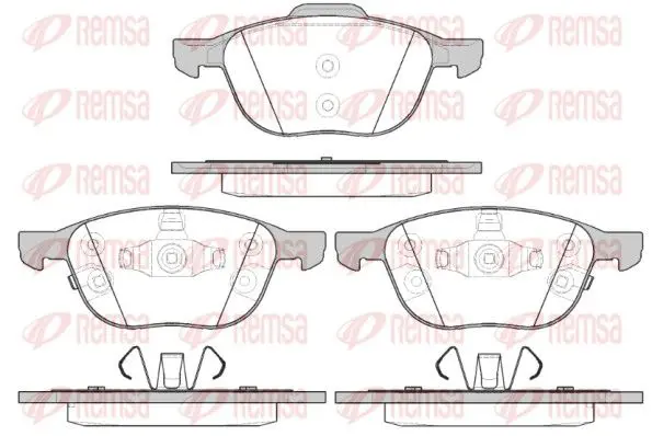 REMSA 108212 Колодки тормозные дисковые