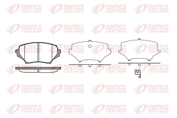 REMSA 118901 Комплект тормозных колодок