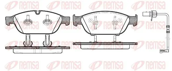 REMSA 144112 Колодки торм.передн./дат.