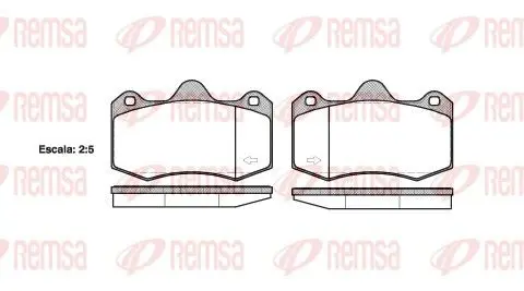 REMSA 140400 Колодки тормозные