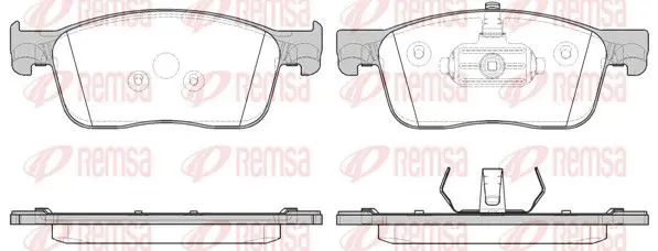 REMSA 171900 Колодки торм.пер.