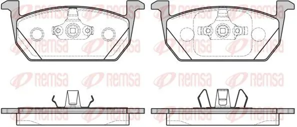 REMSA 171000 Комплект тормозных колодок