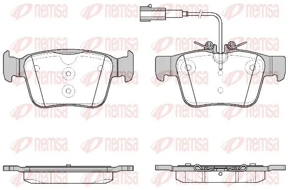 REMSA 172202 Комплект тормозных колодок