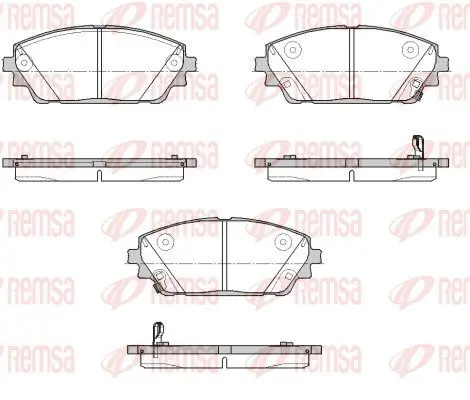 REMSA 190002 Колодки тормозные дисковые