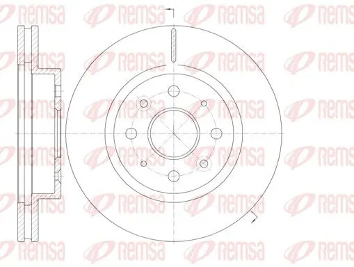 REMSA 6110310 Тормозной диск
