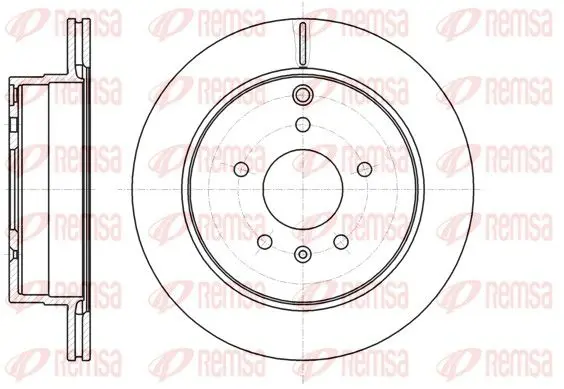 REMSA 6118210 Диск тормозной задн Opel