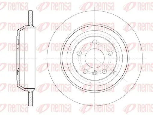 REMSA 6116600 Тормозной диск