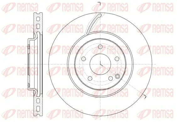 REMSA 6152510 Тормозной диск