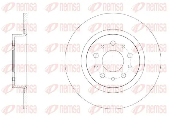 REMSA 6155800 Тормозной диск