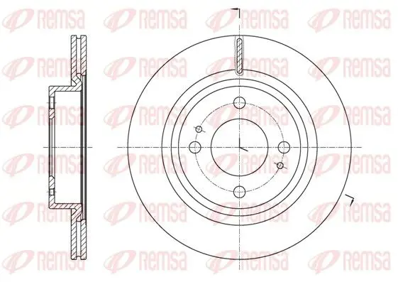 REMSA 6162110 Тормозной диск