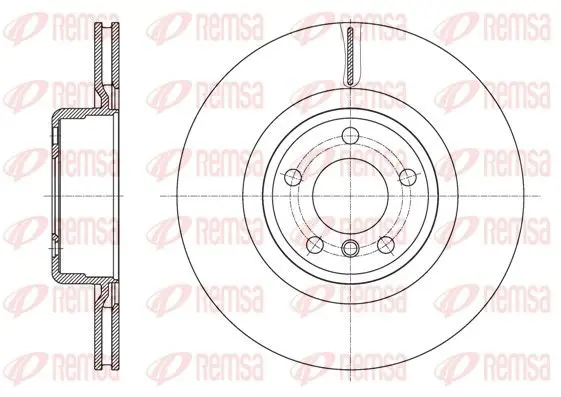 REMSA 6159510 Тормозной диск