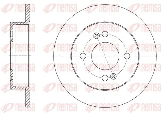REMSA 6160900 Тормозной диск