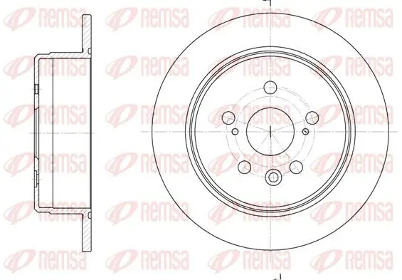 REMSA 624500 Тормозной диск