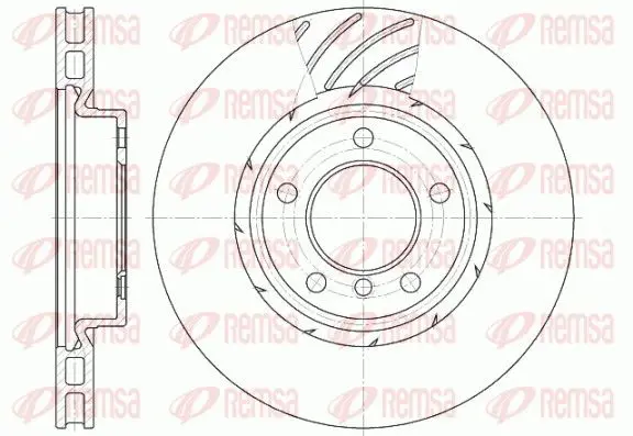 REMSA 650811 Тормозной диск