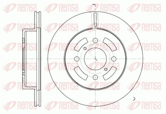 REMSA 664210 Диск тормозной передн Suzuki