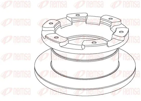 REMSA NCA118110 Тормозной диск