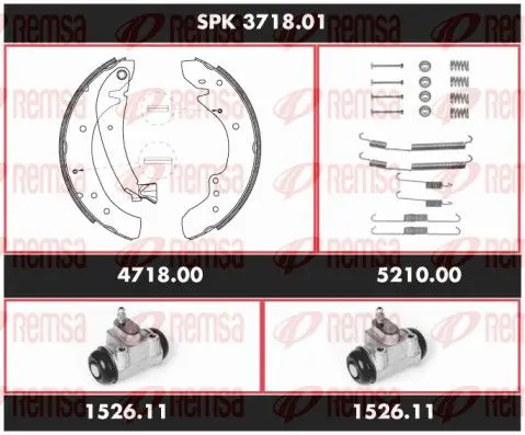 SPK 3718.01 Комплект тормозов