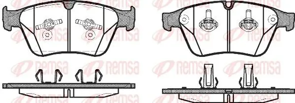REMSA 137100 Колодки тормозные
