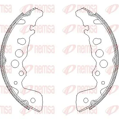 REMSA 404900 Колодки тормозные барабанные