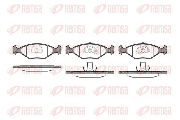 REMSA 028140 Комплект тормозных колодок