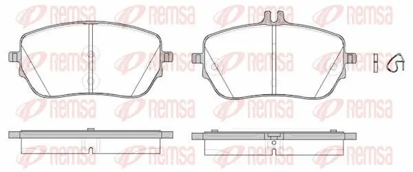 REMSA 182700 Комплект тормозных колодок,
