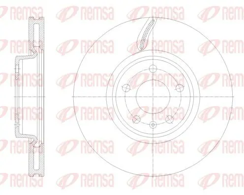 REMSA 6213110 Тормозной диск