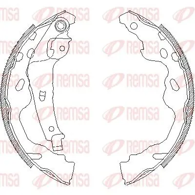 REMSA 418700 Колодки тормозные барабанные