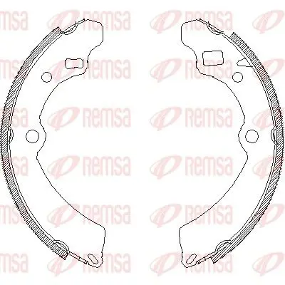 REMSA 450400 Комлект тормозных накладок