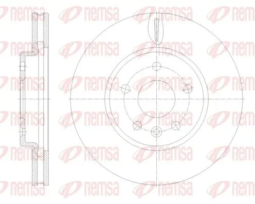 REMSA 6179310 Тормозной диск