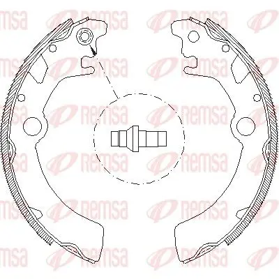 REMSA 411600 Комлект тормозных накладок