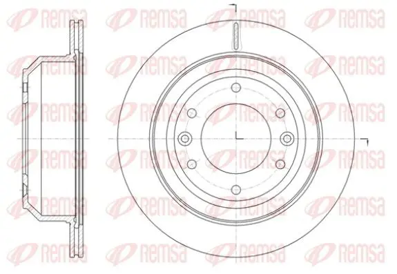 REMSA 6139710 Тормозной диск