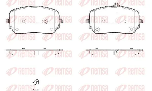 REMSA 187900 Колодки тормозные дисковые