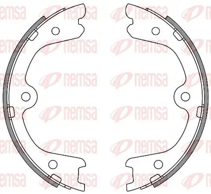 Remsa 426400 Колодки тормозные барабанные