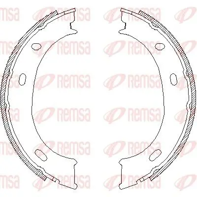 Remsa 471001 Колодки тормозные задние