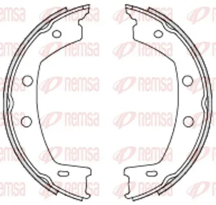 Remsa 475500 Колодки тормозные барабанные