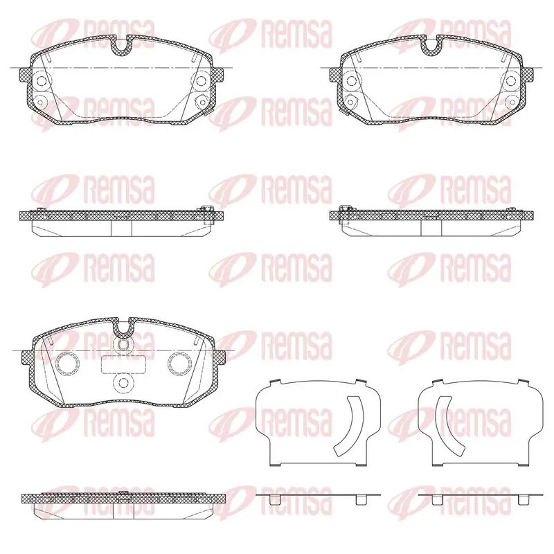 1302.10 REMSA Brake Pad Set, disc brake