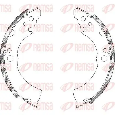 433100 Колодки барабанные зад. NISSAN