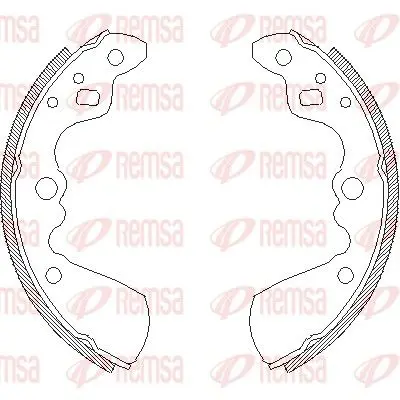 REMSA 401900 Комлект тормозных накладок