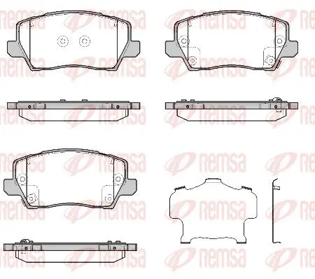 REMSA 180302 Колодки тормозные KIA PICANTO