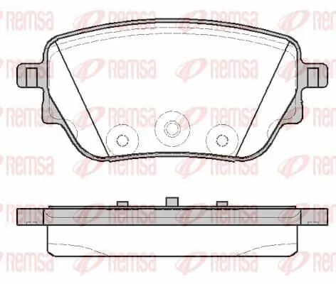 REMSA 183800 Колодки тормозные дисковые