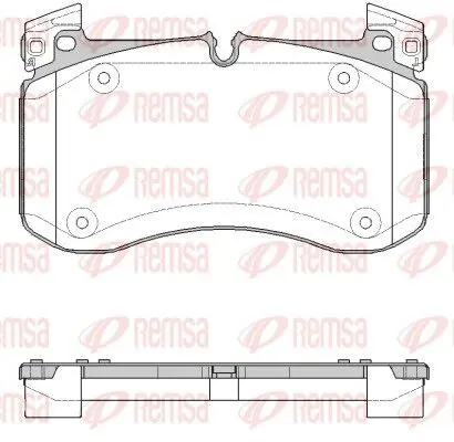 REMSA 184000 Колодки тормозные дисковые