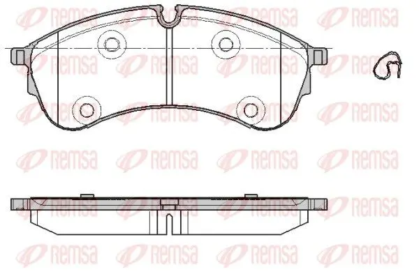 REMSA 184700 Колодки тормозные дисковые