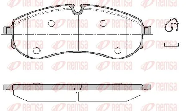 REMSA 185600 Колодки тормозные дисковые