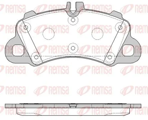 REMSA 186200 Колодки тормозные дисковые