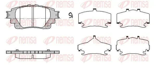 REMSA 187100 Комплект тормозных колодок,