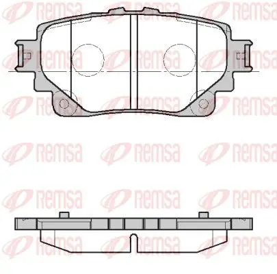 REMSA 187200 Колодки тормозные дисковые
