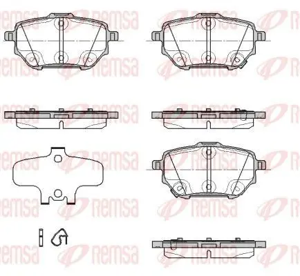 REMSA 193702 Колодки тормозные дисковые