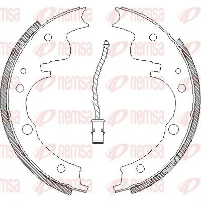 REMSA 410401 Комлект тормозных накладок